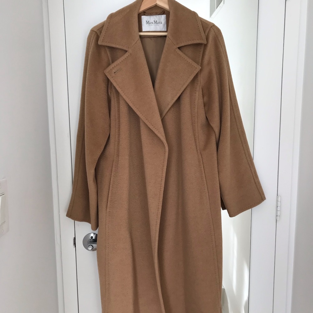 Max Mara Icon Manuela Camel Hair Wool Coat